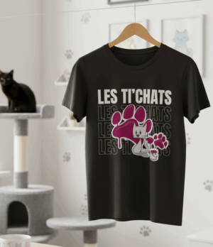 Tshirt noir "Paw Squad"